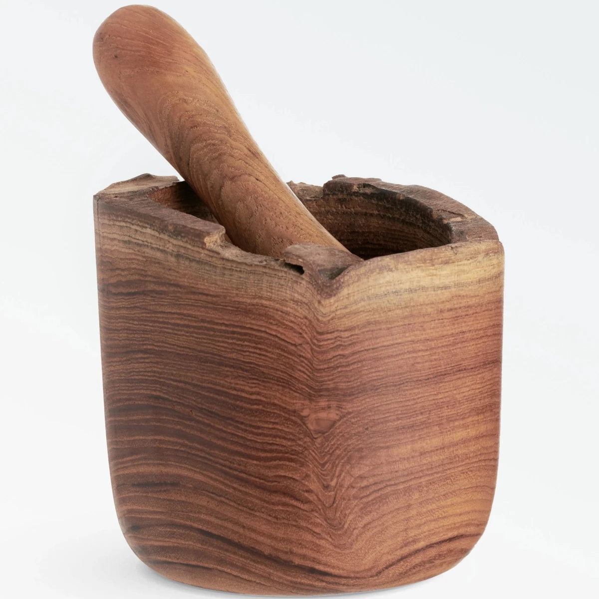 texxture Takara™ Reclaimed Teak Root Mortar & Pestle