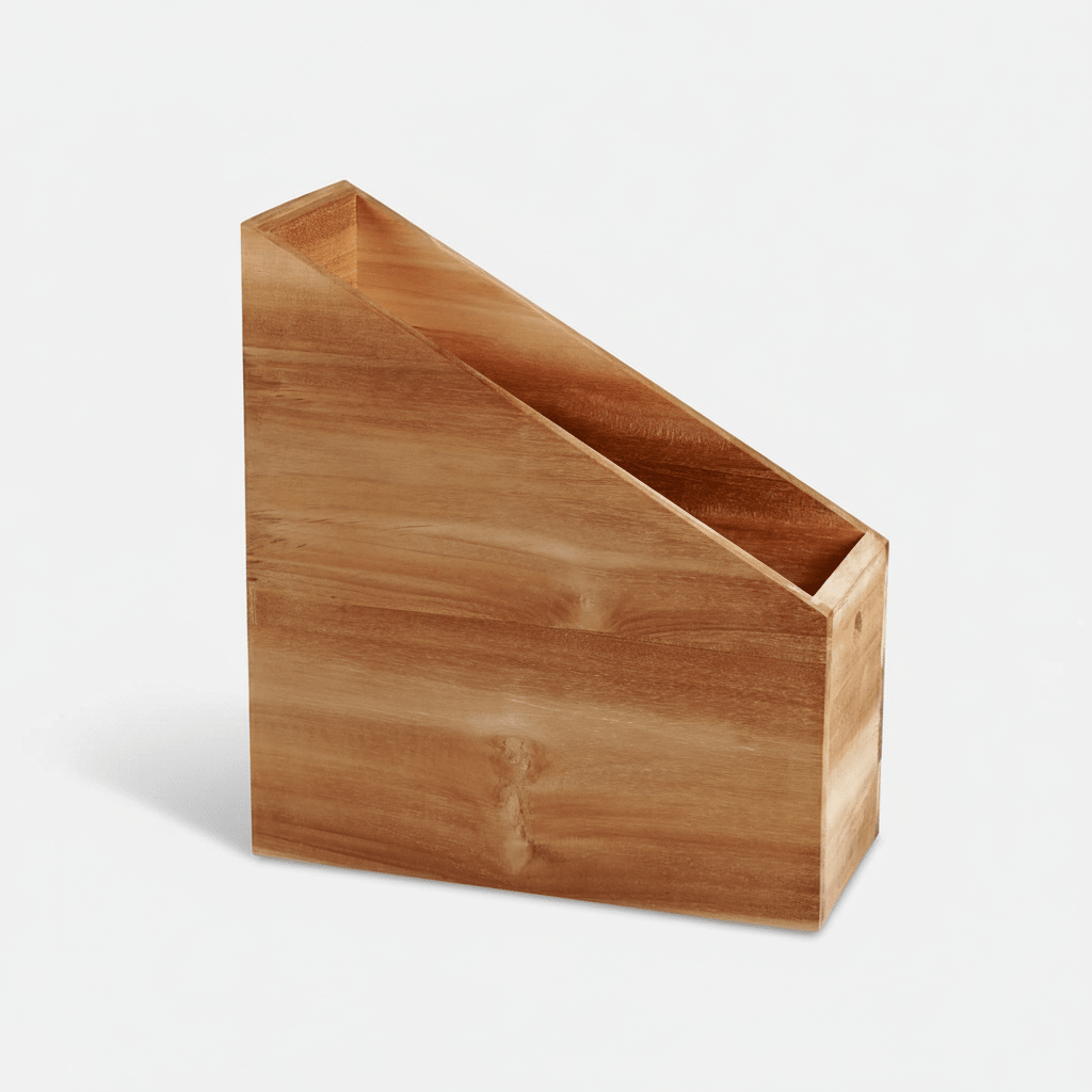 texxture Takara™ Solid Teak Wood Magazine Organizer