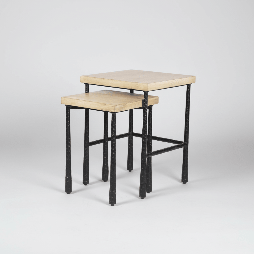 texxture Valea™ Mango Wood Square Side Tables - Set of 2