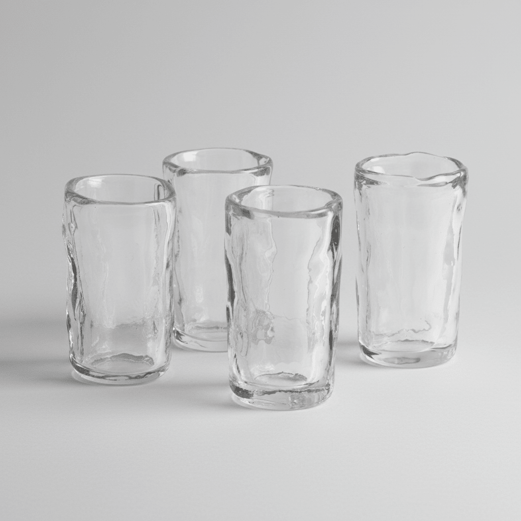 texxture Wabisabi™ Hand Kneaded Shot Glasses, Set of 4