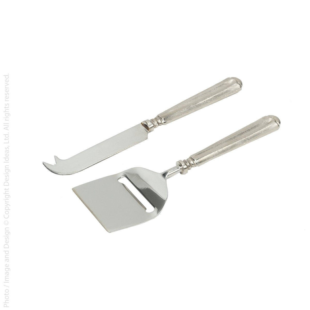 texxture Waldorf™ Brass Cheese Knives - Set of 2