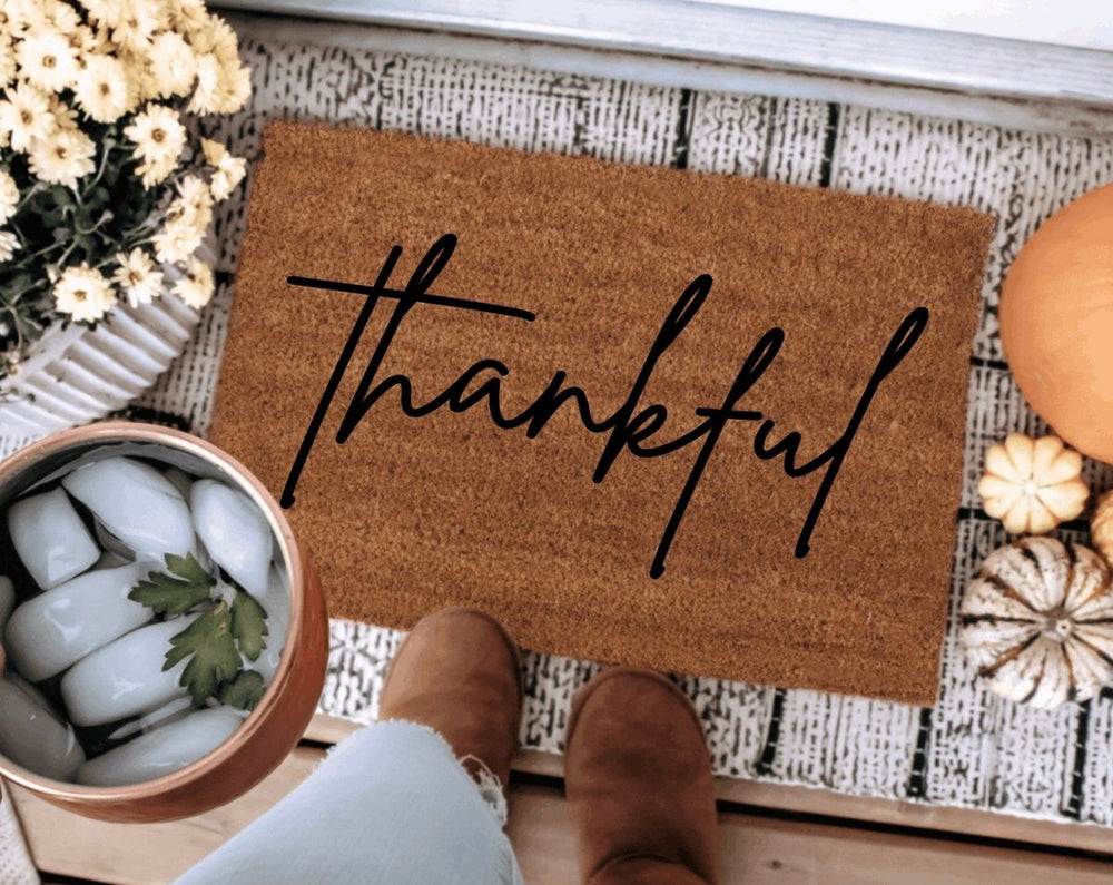 The Doormat Co. Thankful Doormat - lily & onyx