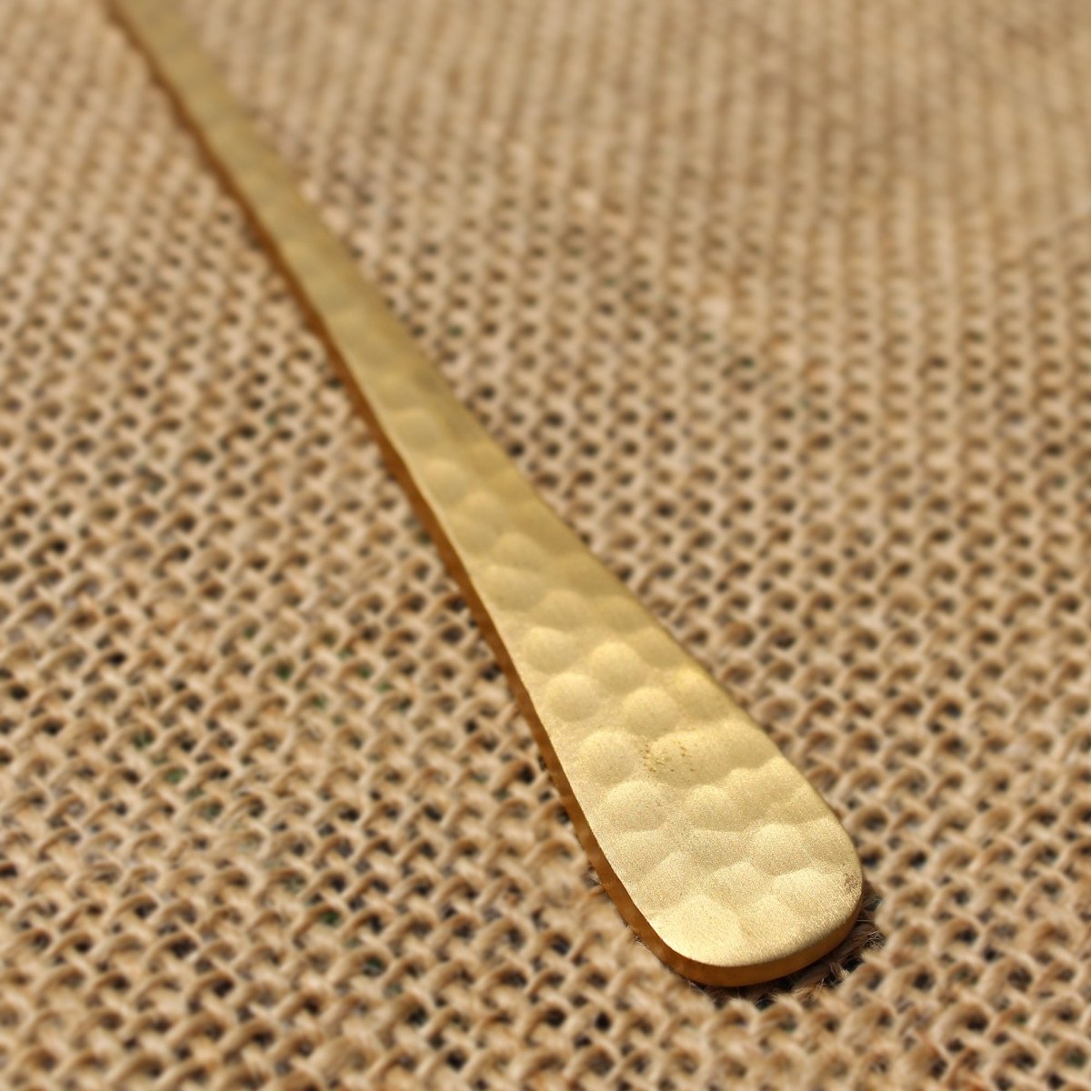 The Collective Pebbled Brass Bar Spoons, Set of 2