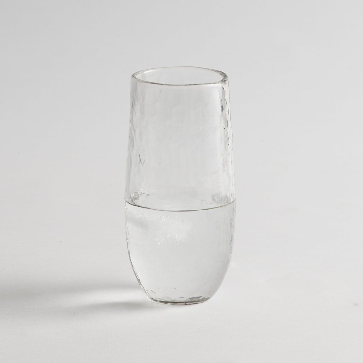 The Collective Pebbled Hand - Blown Large Drinking Glasses – Set of 4 | 24 oz Recycled Glass Tumblers