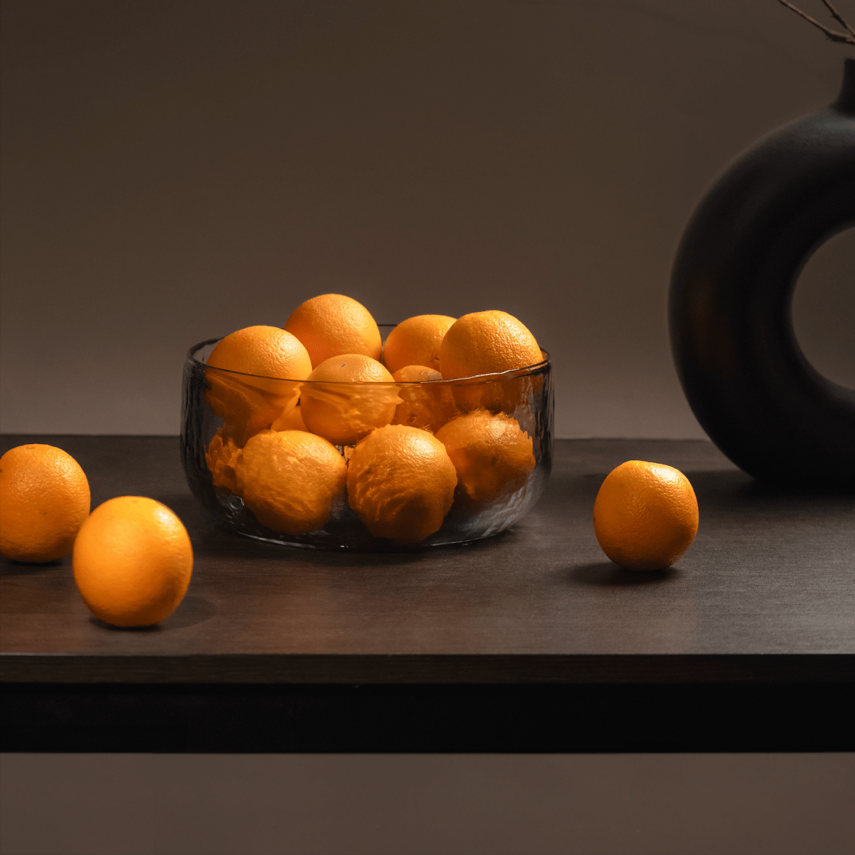 The Collective Pebbled Hand - Blown Large Salad Bowl | 145 oz Recycled Glass Serving Bowl