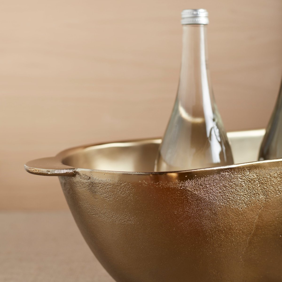 The Collective Stinson Antique Brass Trough | Hand - Cast Aluminum Beverage Tub & Ice Bucket