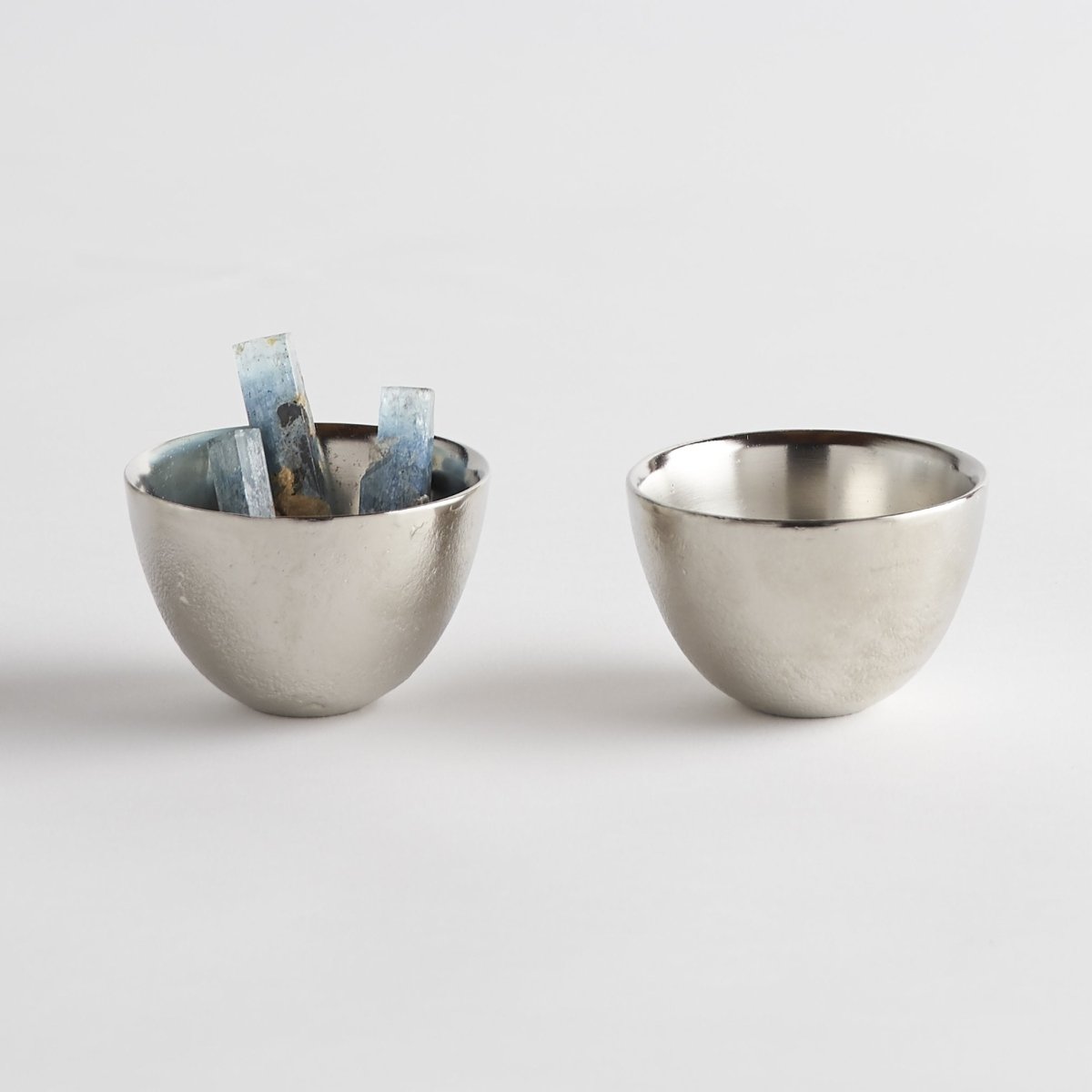 The Collective Stinson Nickel Pinch Bowls - Set of 2 | Hand - Cast Aluminum Condiment & Snack Bowls