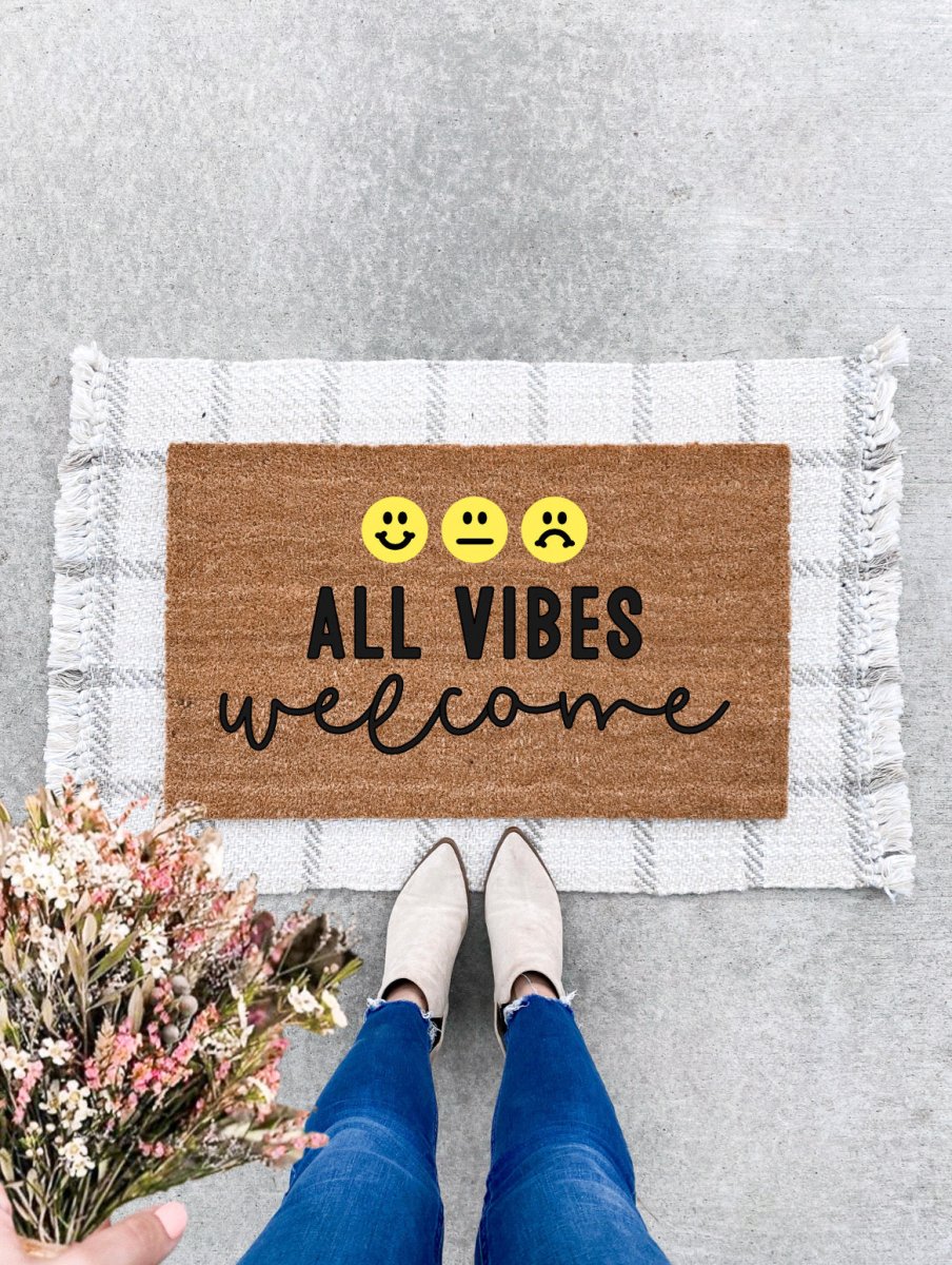 The Doormat Co. All Vibes Welcome Doormat