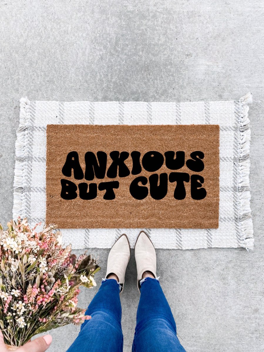 The Doormat Co. Anxious But Cute Doormat