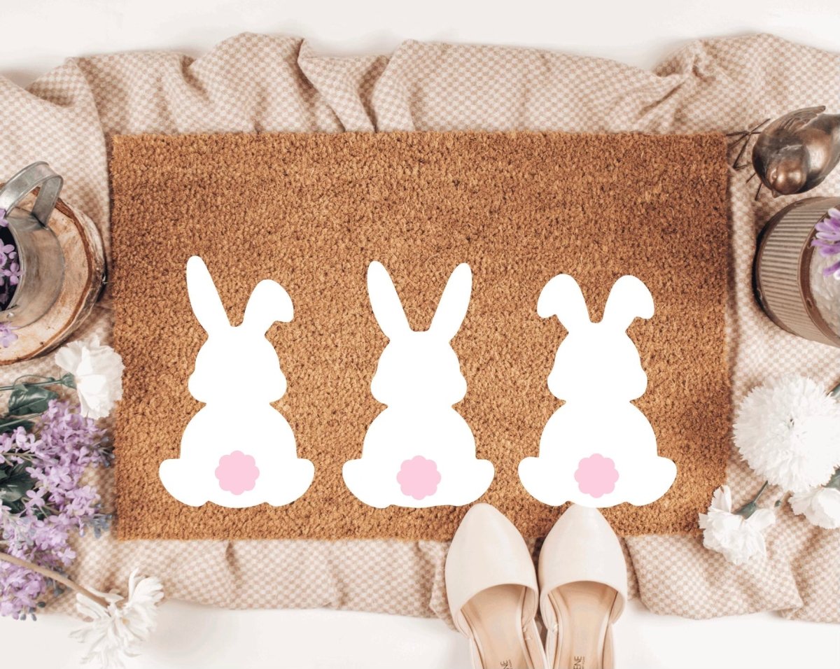 The Doormat Co. Bunny Trio Doormat