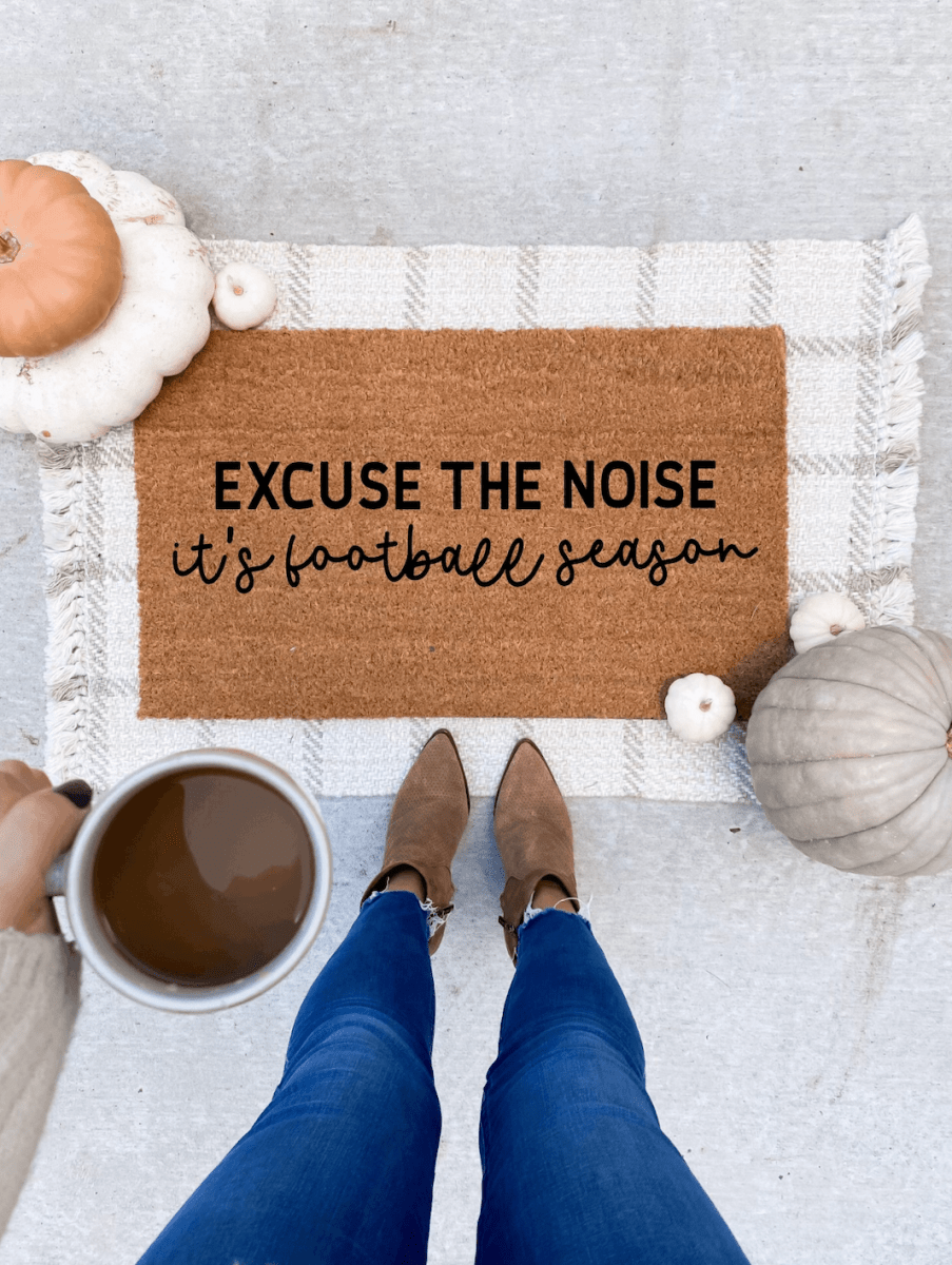 The Doormat Co. Excuse The Noise, It's Football Season Doormat