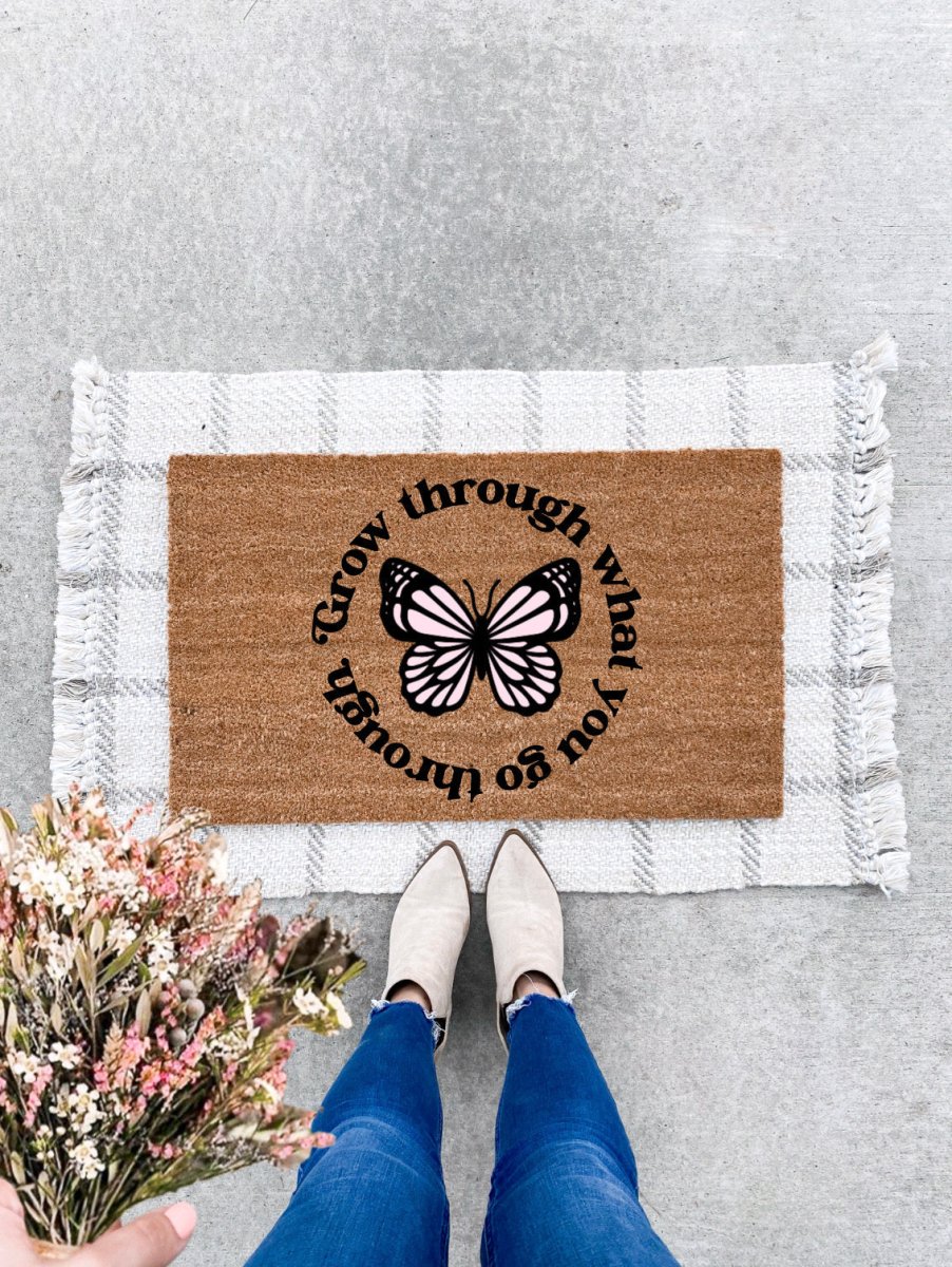 The Doormat Co. Grow Through What You Go Through Doormat