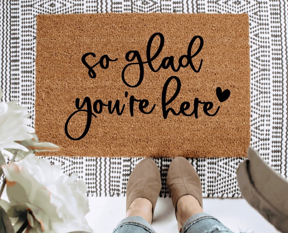 The Doormat Co. So Glad You're Here Doormat