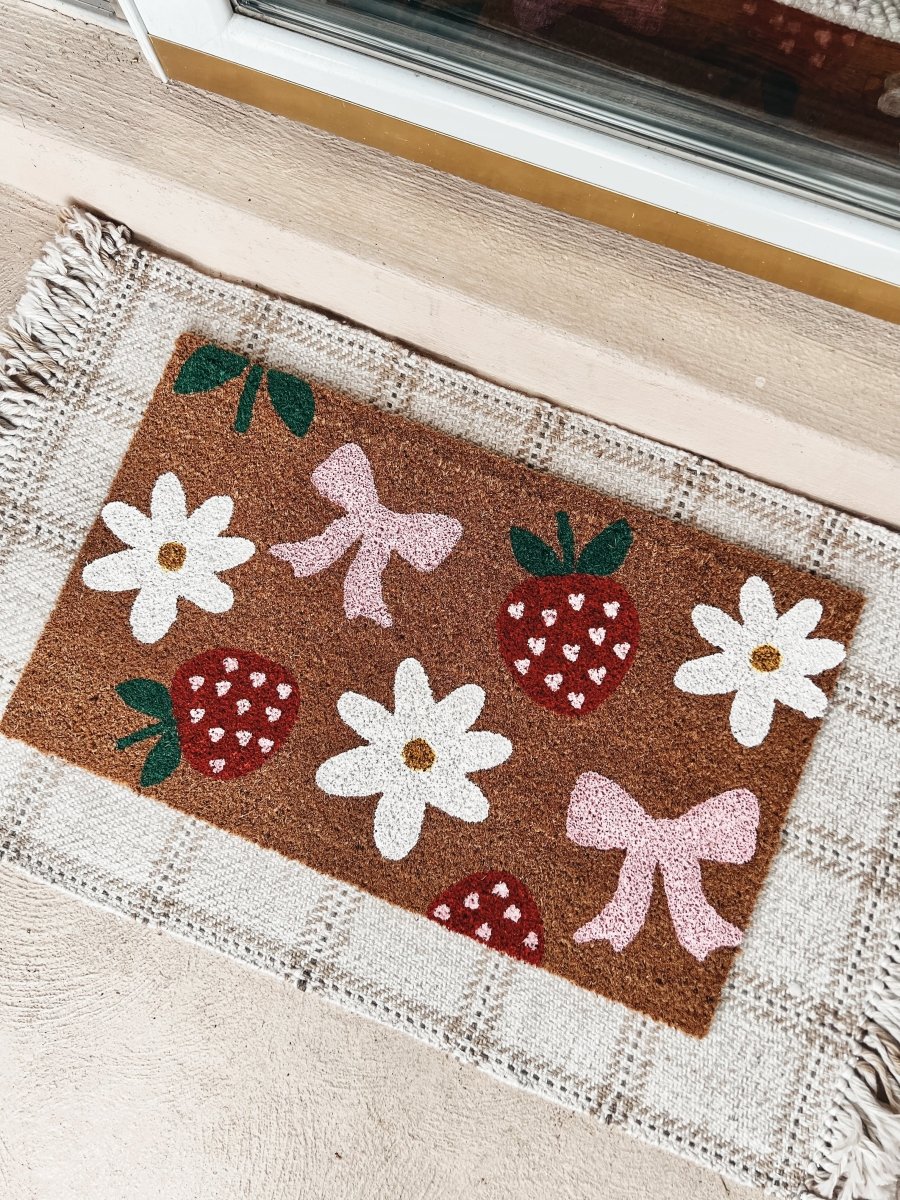 The Doormat Co. Strawberry, Daisy & Berry Pattern Doormat