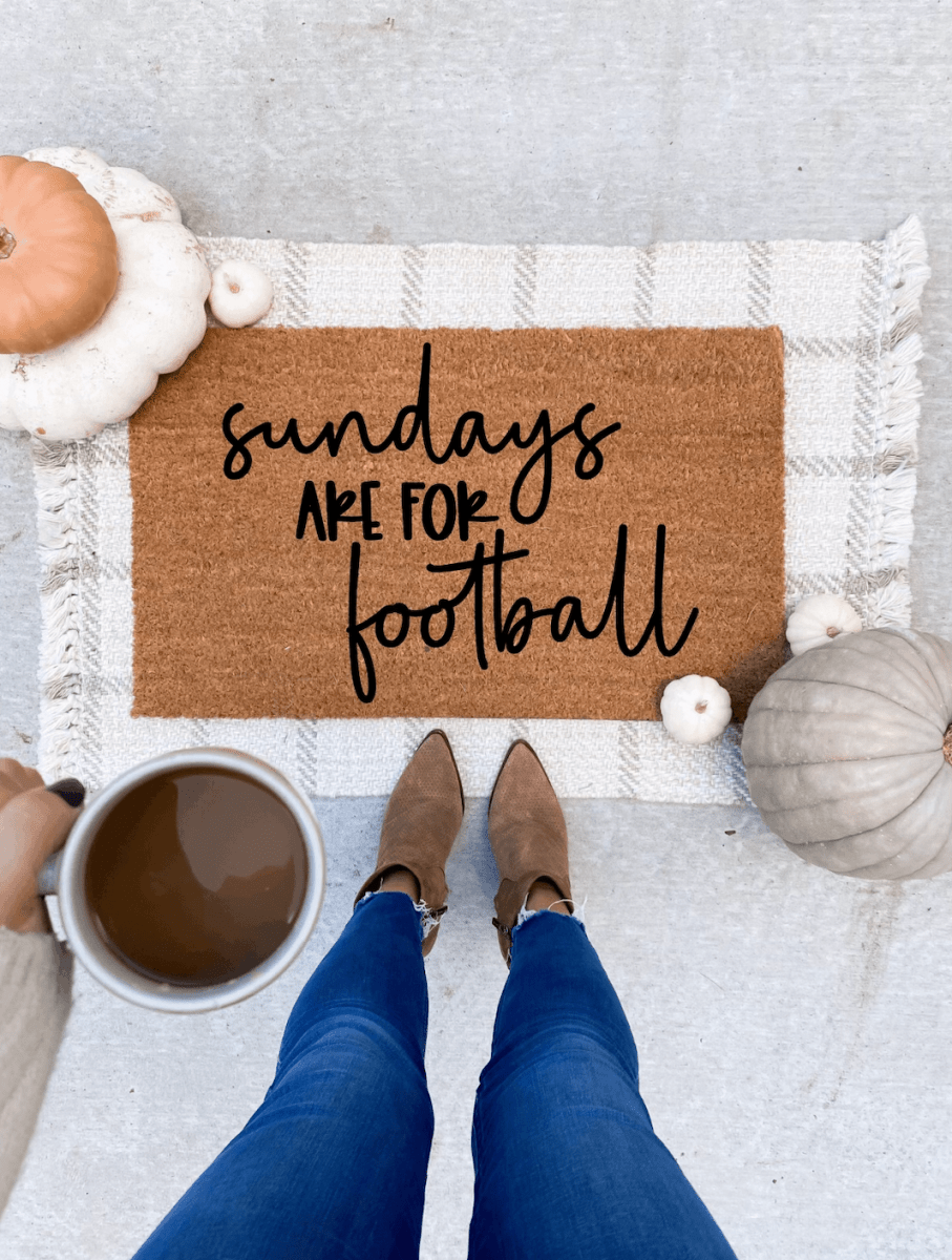 The Doormat Co. Sundays Are For Football Doormat