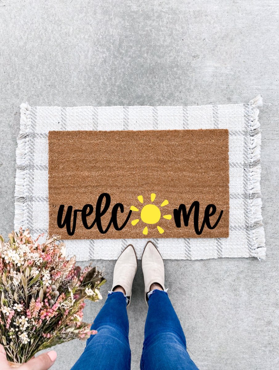 The Doormat Co. Welcome Doormat | Sun