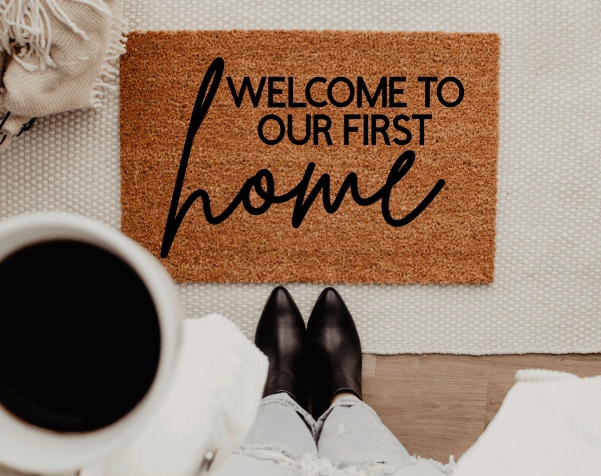 The Doormat Co. Welcome To Our First Home Doormat