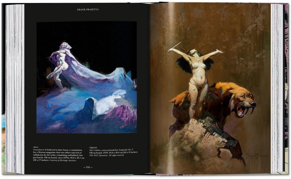 
                      
                        TASCHEN The Fantastic Worlds of Frank Frazetta. 40th Ed. (German, French, English)
                      
                    
