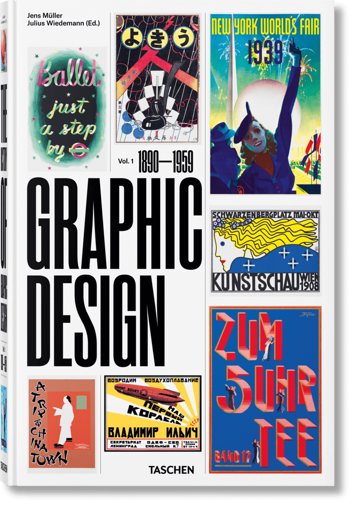 TASCHEN The History of Graphic Design. Vol. 1. 1890–1959 (German, French, English) - lily & onyx