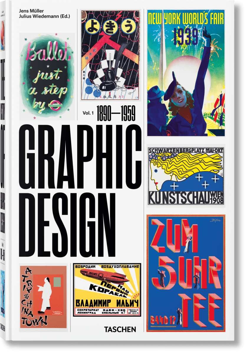 TASCHEN The History of Graphic Design. Vol. 1. 1890–1959 (German, French, English) - lily & onyx