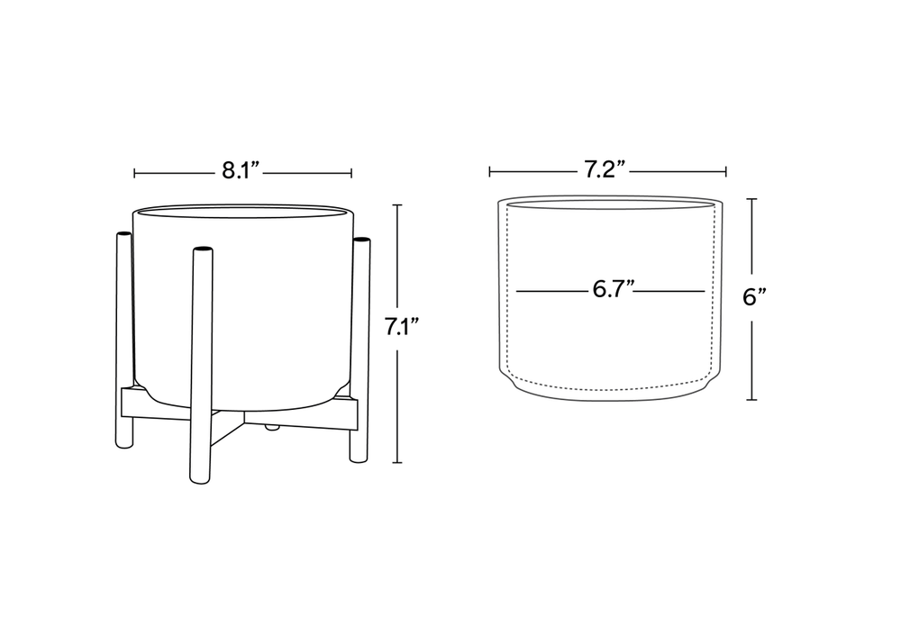 
                      
                        LBE Design The Six - Ceramic Cylinder with Stand - lily & onyx
                      
                    