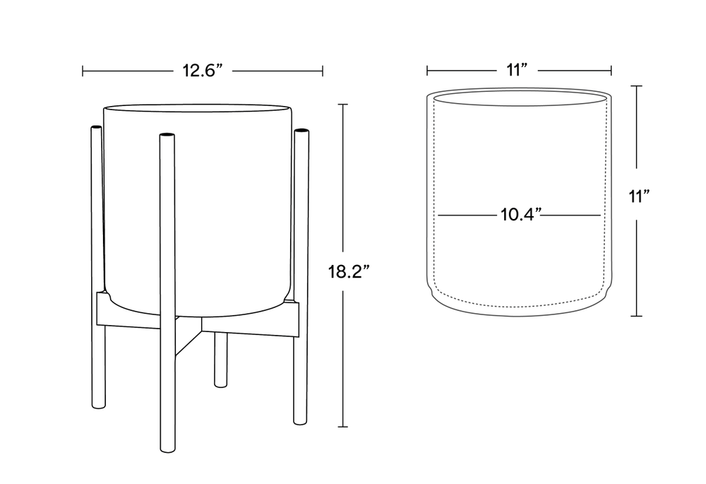 
                      
                        LBE Design The Ten - Ceramic Cylinder with Stand - lily & onyx
                      
                    
