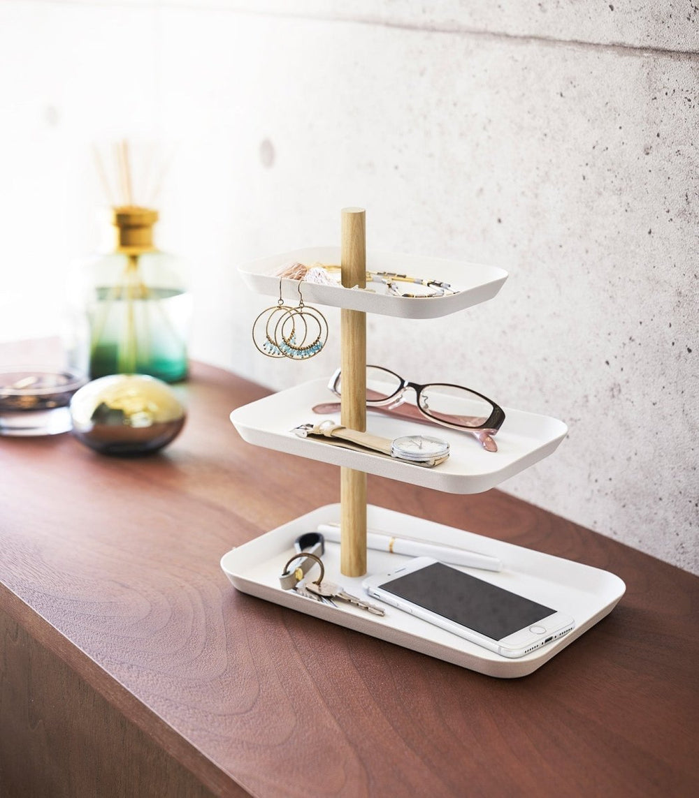 Yamazaki Home Three - Tier Accessory Tray - lily & onyx