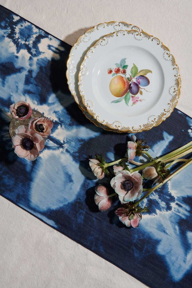 
                      
                        ATELIER SAUCIER Tie - Dye Denim Table Runner - lily & onyx
                      
                    