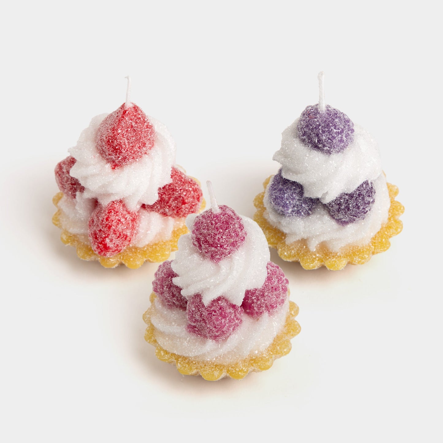 Buon Appetito Tiered Purple Cake Candle