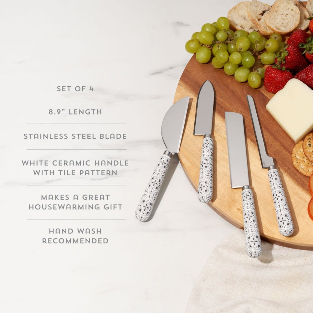 
                      
                        Twine Living Tiles Cheese Knives, Set of 4 - lily & onyx
                      
                    