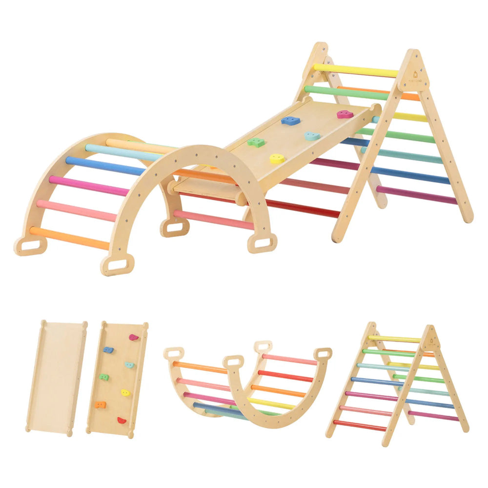 
                      
                        Tiny Land Tiny Land® 5 - in - 1 Rainbow Climbing Set - lily & onyx
                      
                    