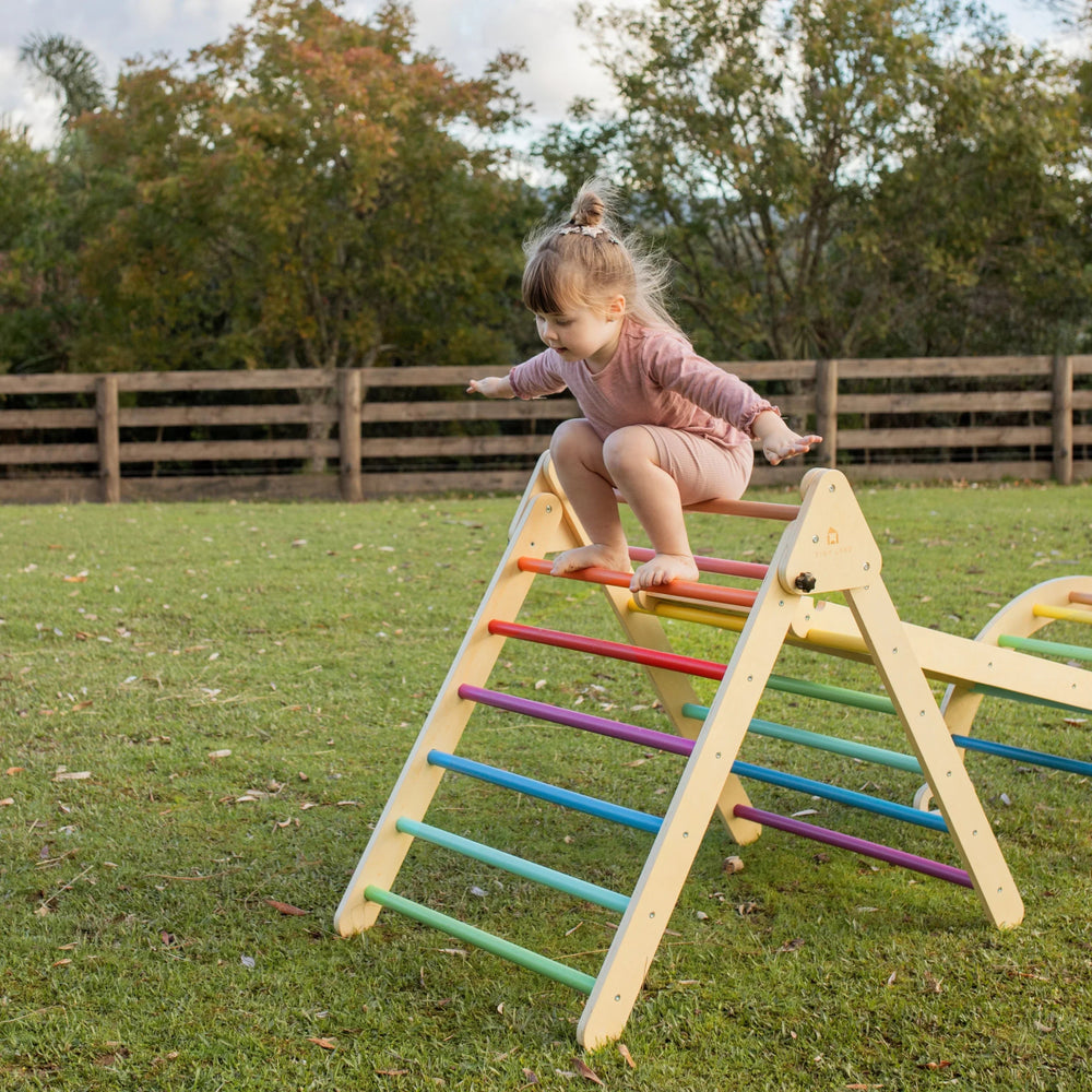 
                      
                        Tiny Land Tiny Land® 5 - in - 1 Rainbow Climbing Set - lily & onyx
                      
                    