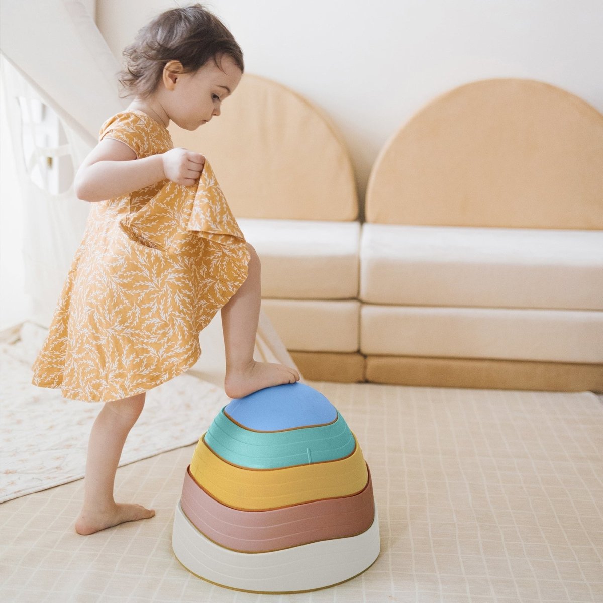 Tiny Land Tiny Land® Children's Balance Stepping Stones - Beach Vacation - lily & onyx