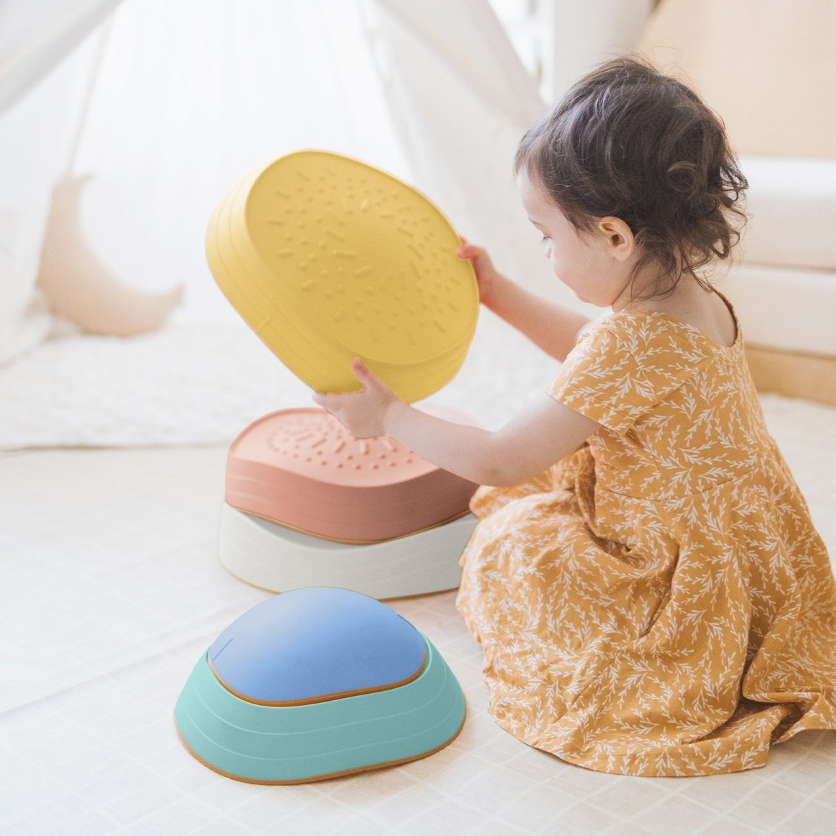 Tiny Land Tiny Land® Children's Balance Stepping Stones - Beach Vacation - lily & onyx