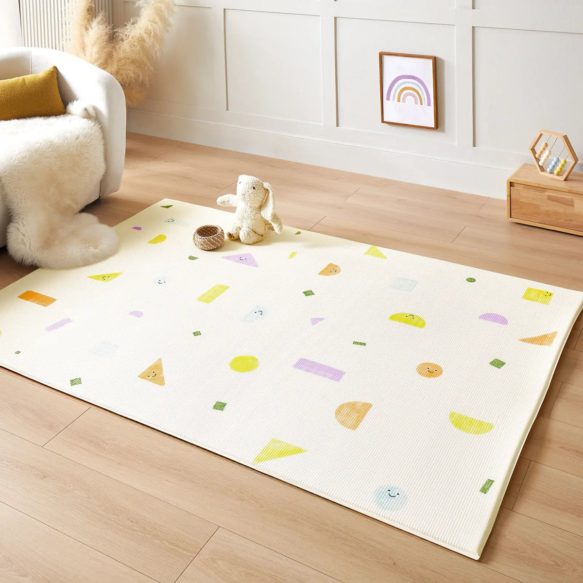 Tiny Land Tiny Land® Double - Sided Baby Playmat Smiley Quest - lily & onyx