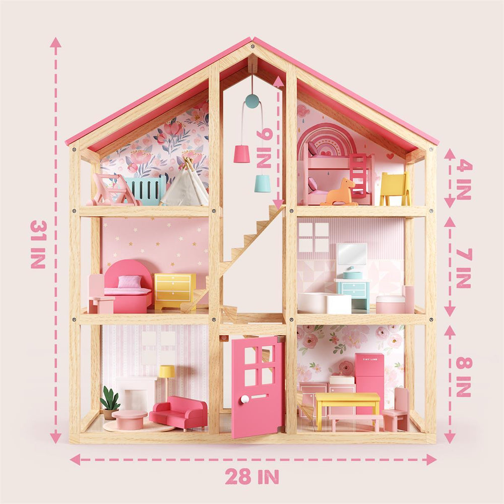 
                      
                        Tiny Land Tiny Land® Love Dollhouse with 30 Furniture Pieces - lily & onyx
                      
                    