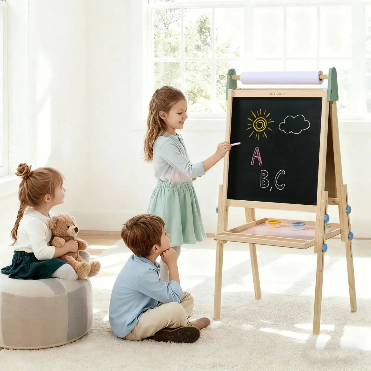 Tiny Land Tiny Land® 3-in-1 Art Easel for Kids