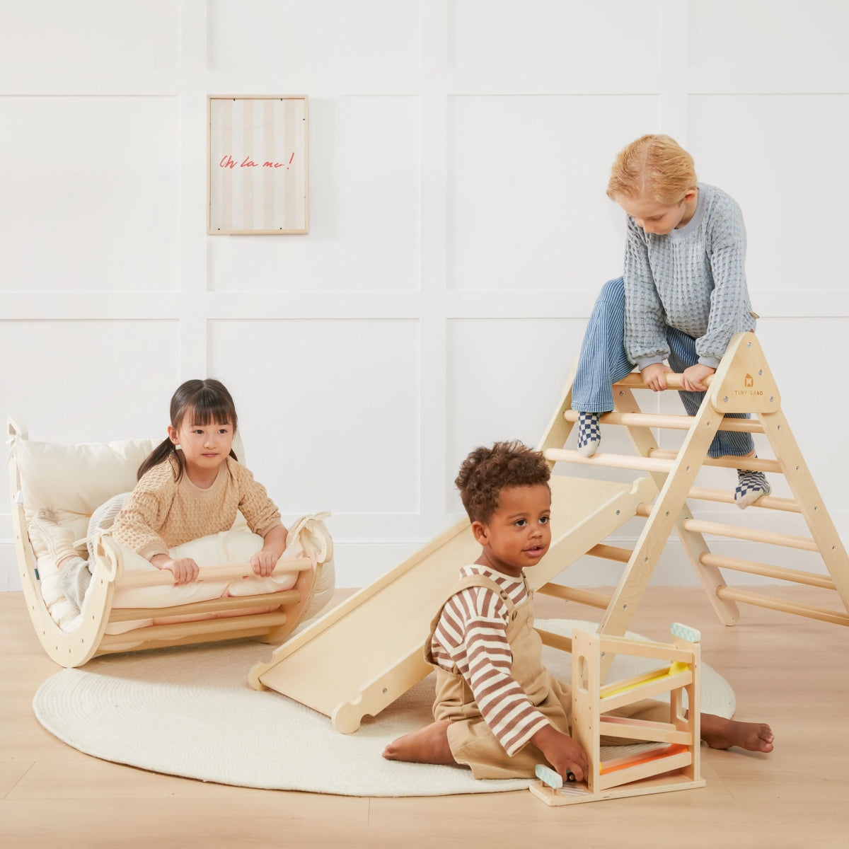 Tiny Land Tiny Land® 7 - in - 1 Montessori Climbing Set with Play Pad