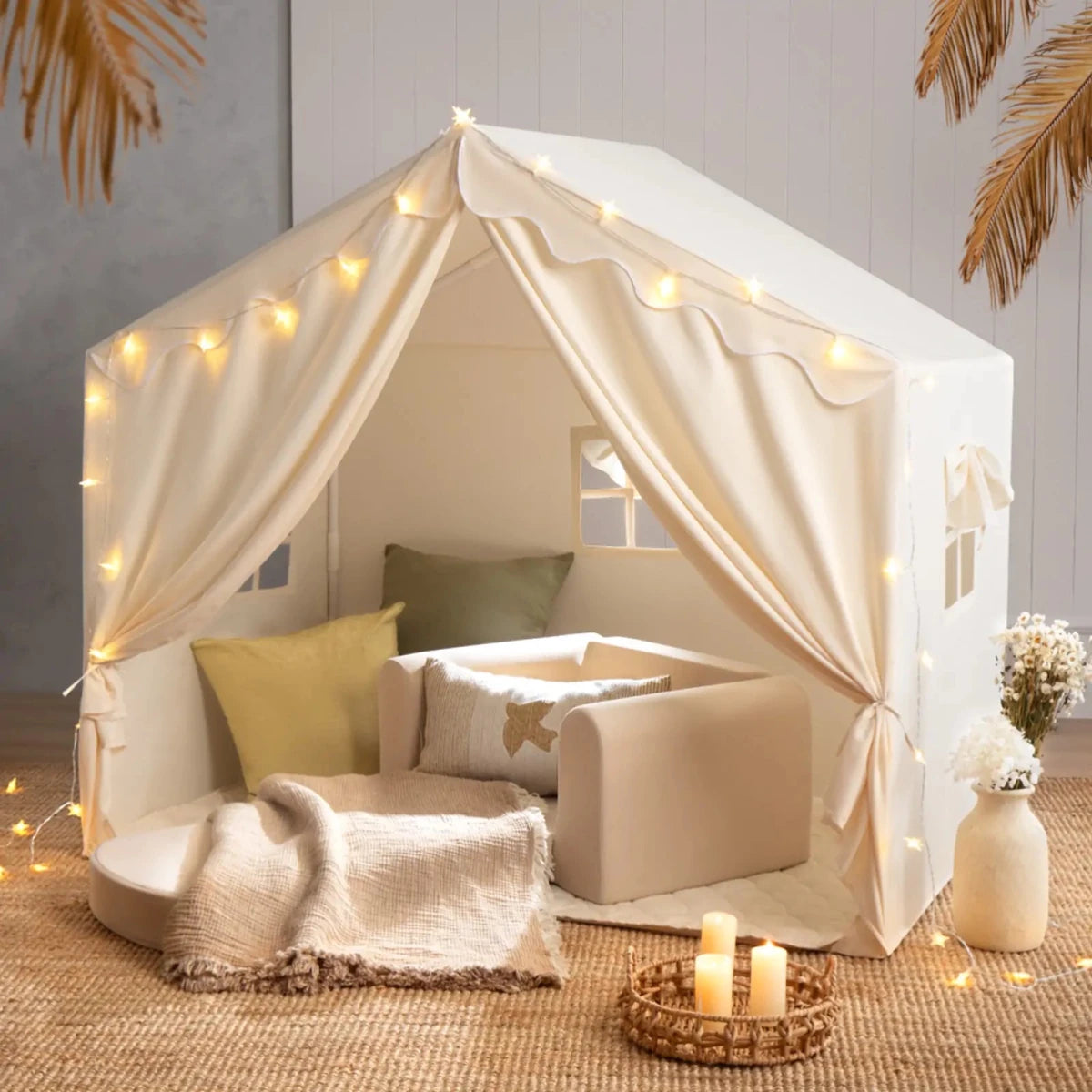 Tiny Land Tiny Land® Large Kids Play Tent with Star Lights