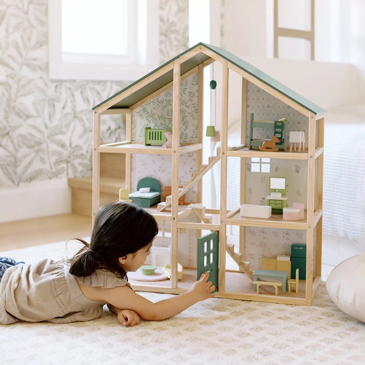 Tiny Land Tiny Land® Sweetwood Evergreen Dollhouse without Dolls