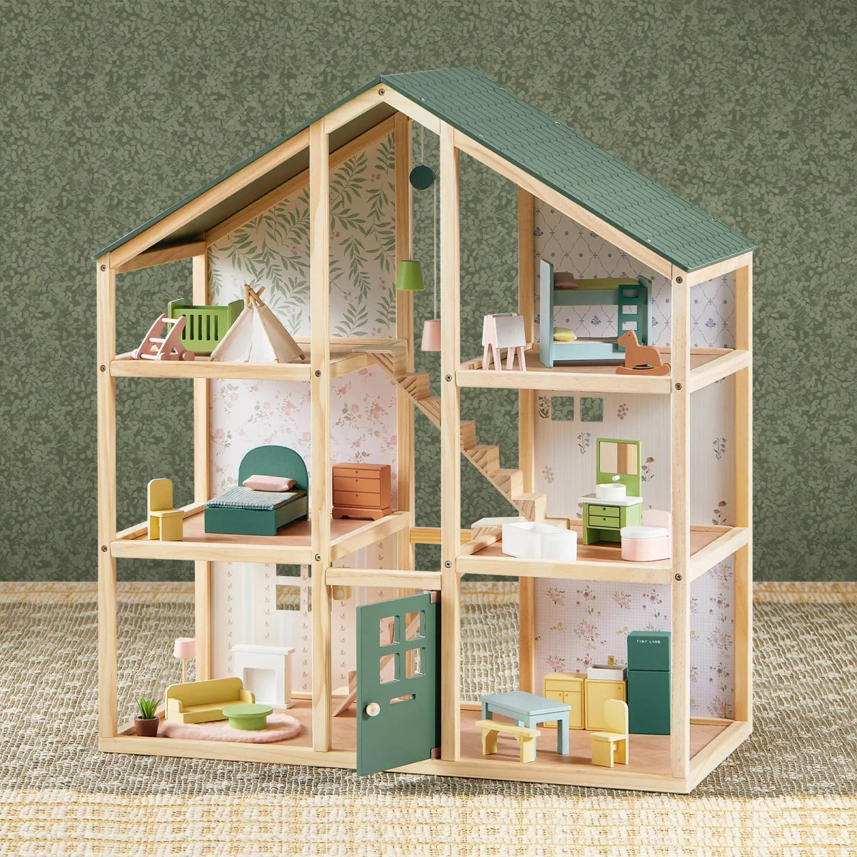 Tiny Land Tiny Land® Sweetwood Evergreen Dollhouse without Dolls