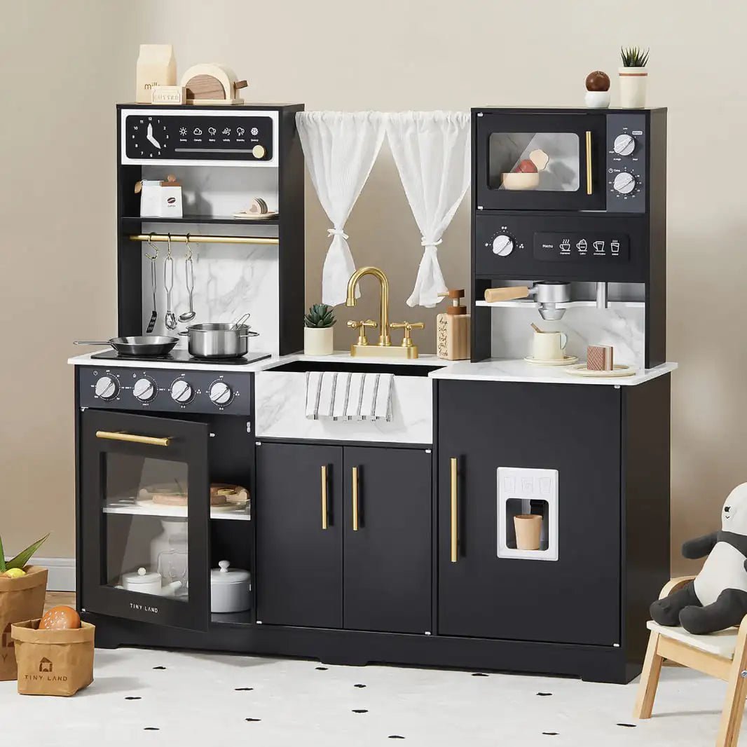 Tiny Land Tiny Land® Trendy Black Style Play Kitchen - lily & onyx