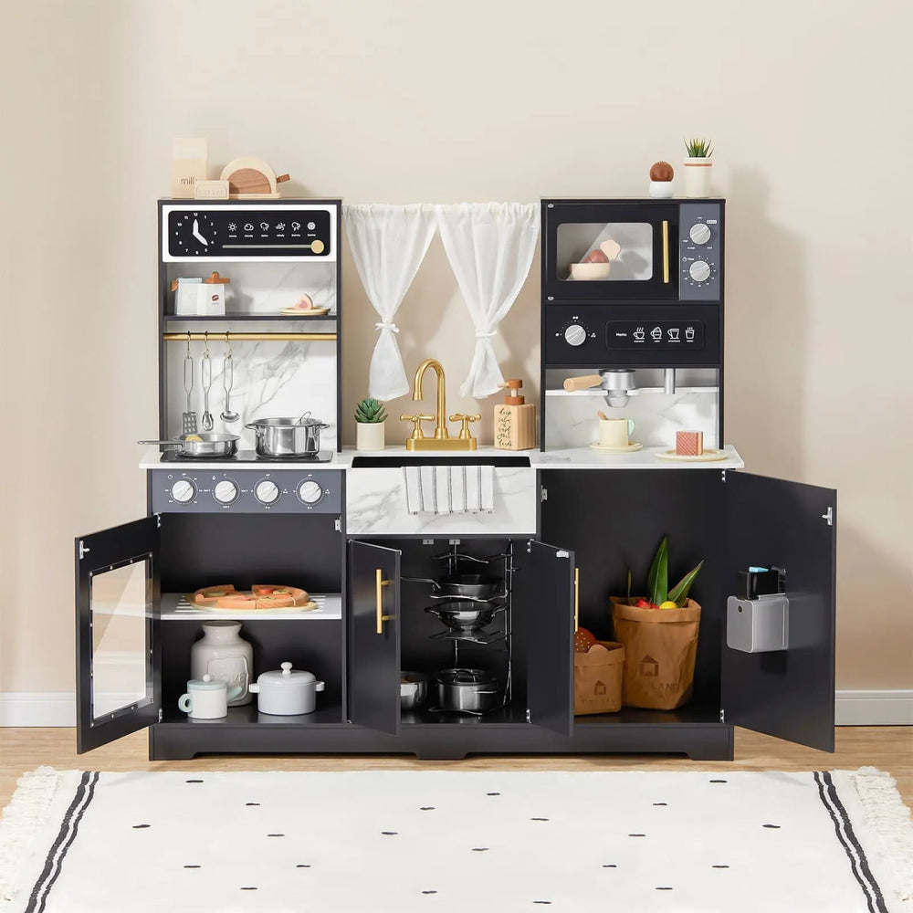 
                      
                        Tiny Land Tiny Land® Trendy Black Style Play Kitchen - lily & onyx
                      
                    