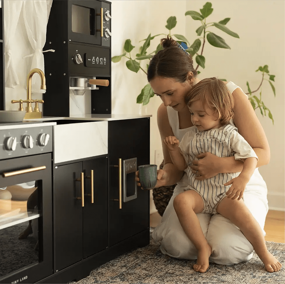 
                      
                        Tiny Land Tiny Land® Trendy Black Style Play Kitchen - lily & onyx
                      
                    