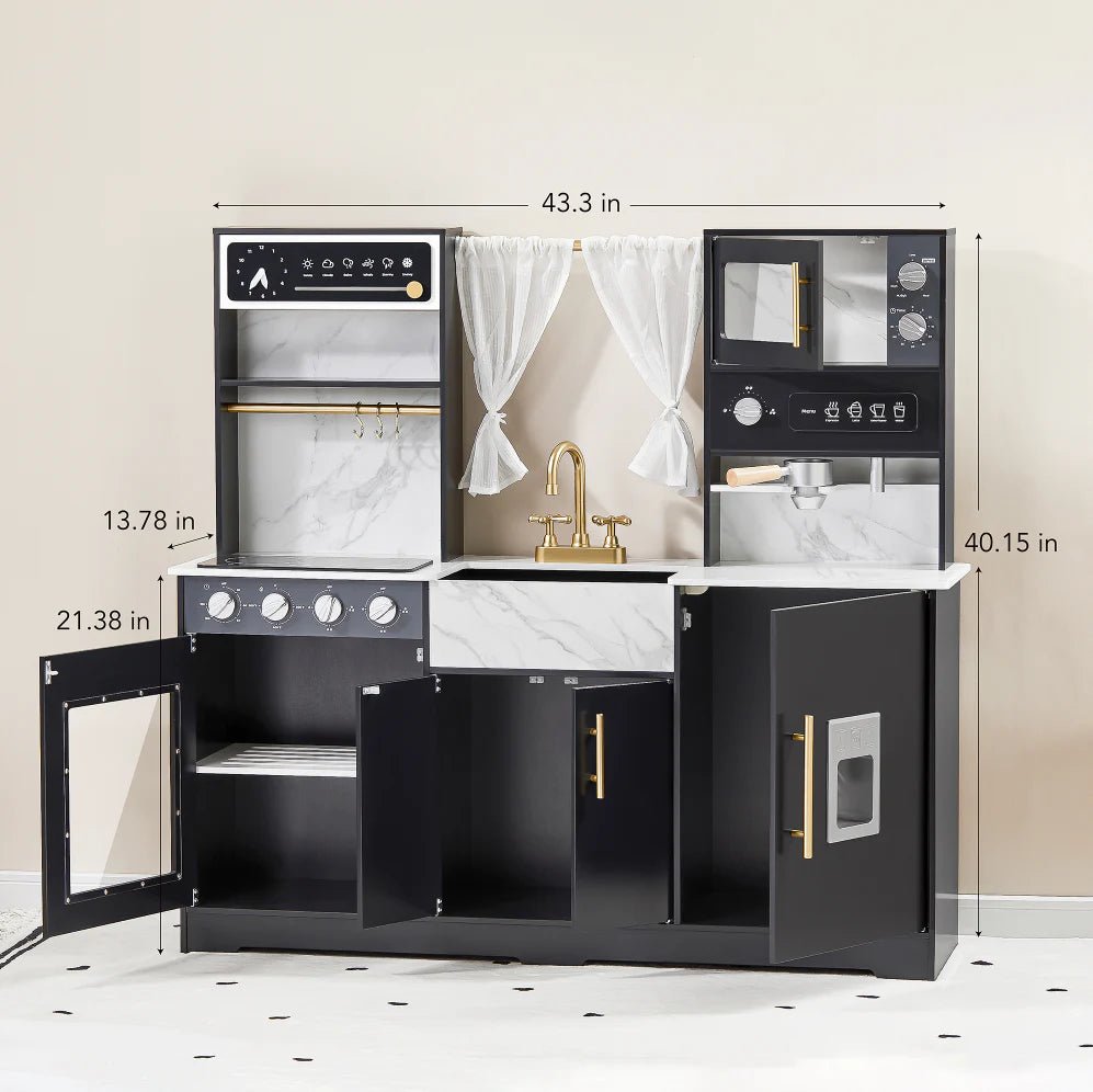 
                      
                        Tiny Land Tiny Land® Trendy Black Style Play Kitchen - lily & onyx
                      
                    