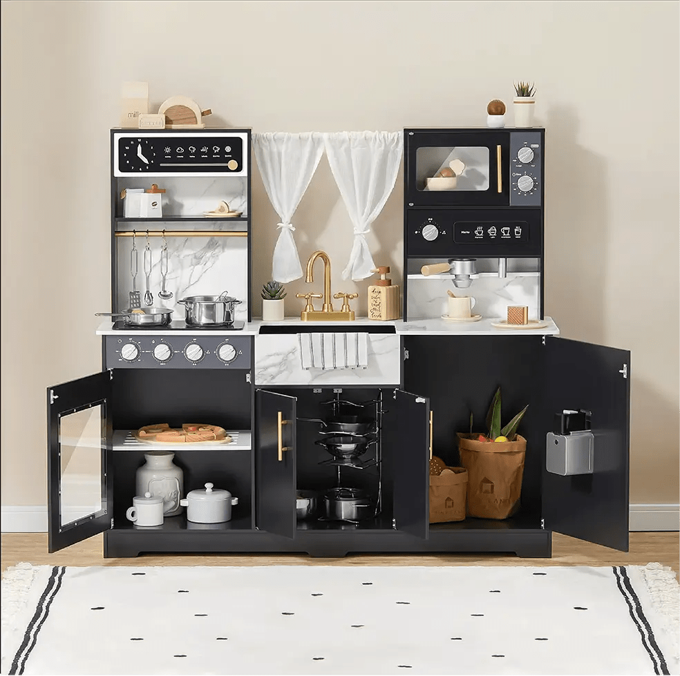 
                      
                        Tiny Land Tiny Land® Trendy Black Style Play Kitchen - lily & onyx
                      
                    