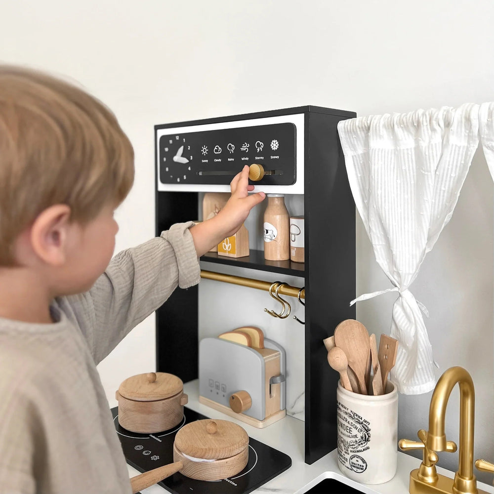 
                      
                        Tiny Land Tiny Land® Trendy Black Style Play Kitchen - lily & onyx
                      
                    