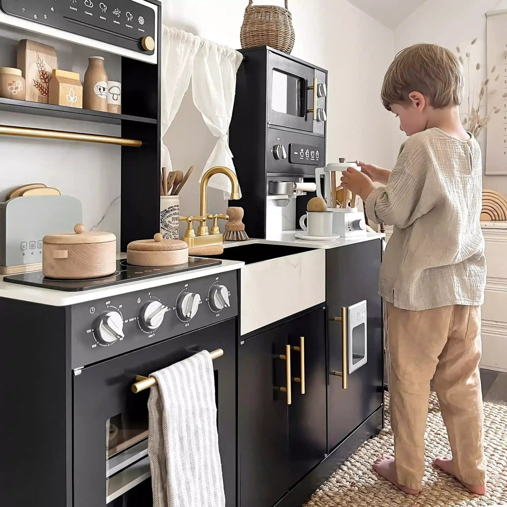 
                      
                        Tiny Land Tiny Land® Trendy Black Style Play Kitchen - lily & onyx
                      
                    