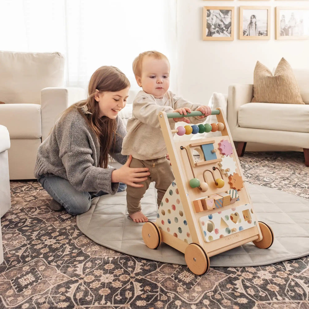 Tiny Land Tiny Land® Versatile Natural Wooden Baby Walker - lily & onyx