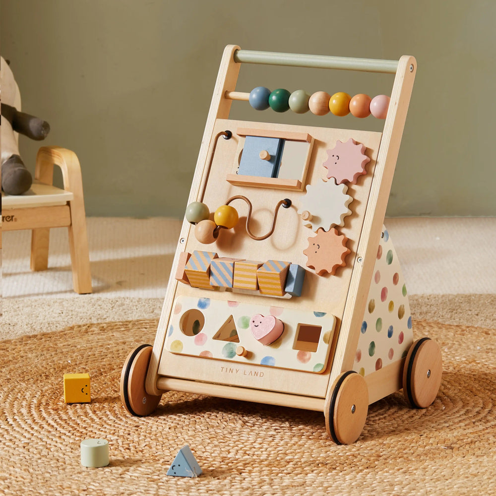 Tiny Land Tiny Land® Versatile Natural Wooden Baby Walker - lily & onyx
